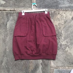 Pretty wine colored hard tail skirt